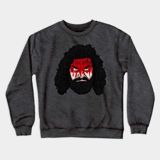 Wrestle Heads - Bruiser Crewneck Sweatshirt by angrylemonade